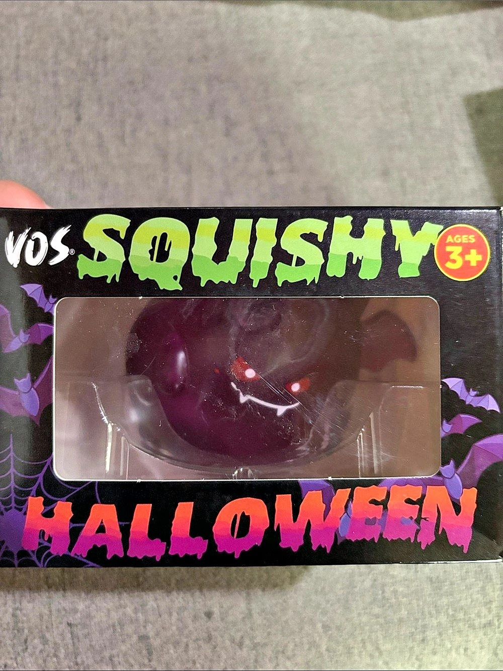 VOS Halloween Squishy Bat Purple